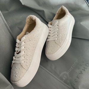 Betsy Johnson bridal sneakers